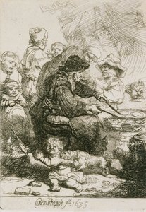 Pandekagekvinden, stat III af Rembrandt van Rijn